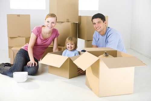Packed removals van for a local Finsbury Park relocation