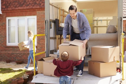 Local movers planning access and parking for a North London removal