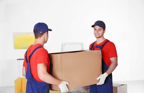 Removal van ready for a local move in Finsbury Park