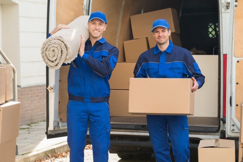 Removal team vehicle for home moves in Finsbury Park