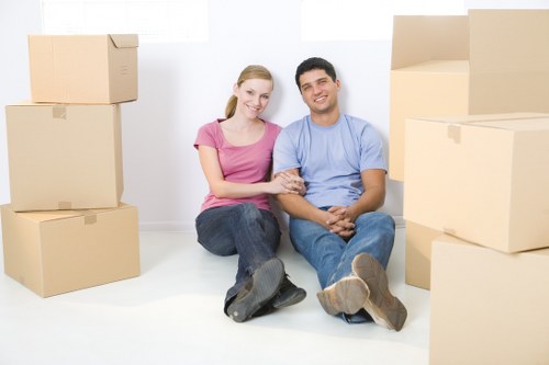 Professional movers handling access and parking in North London