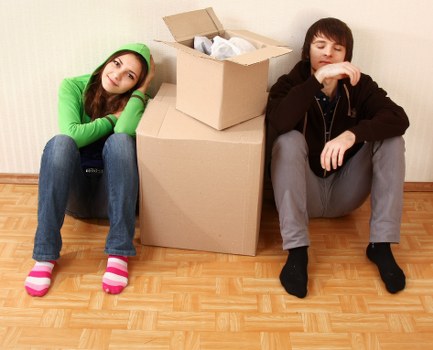 Careful loading of furniture for a North London removals job