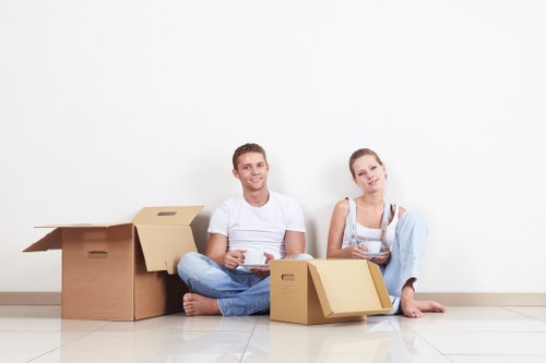 Packing and furniture loading for a home move in North London